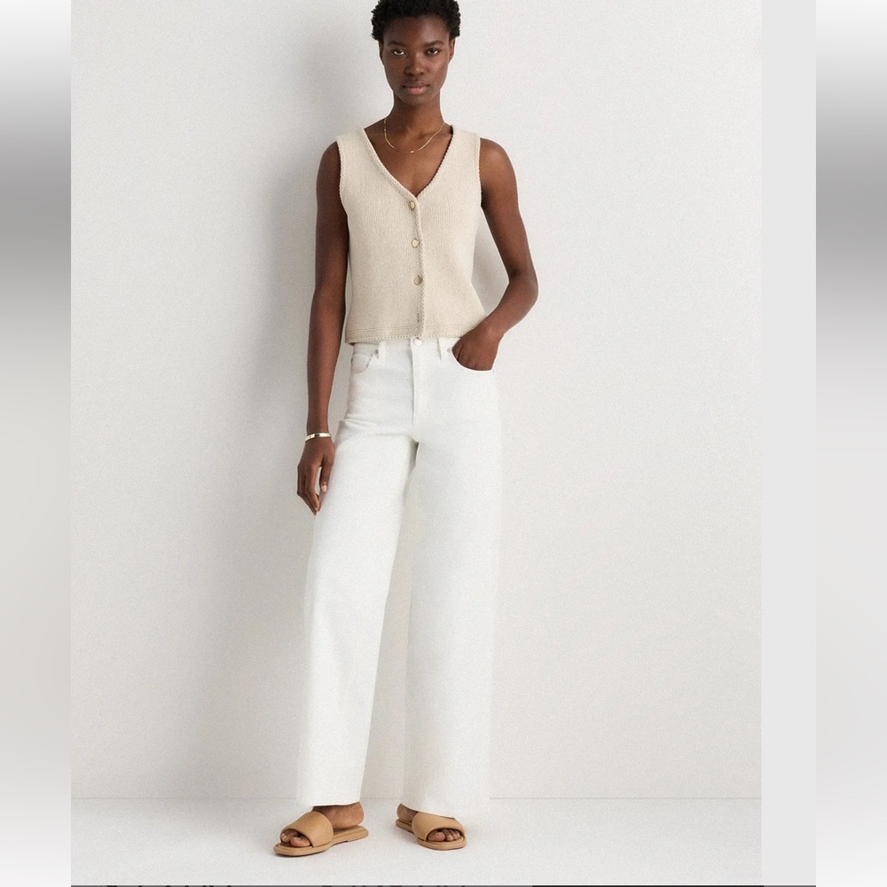Quince Tan Slide Sandals with Knotted Strap